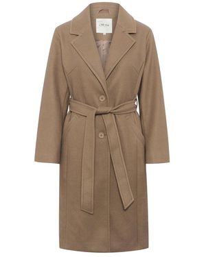 Cream Jassen ,Bruin ,Elegante Klassieke Jas Sepia Tint