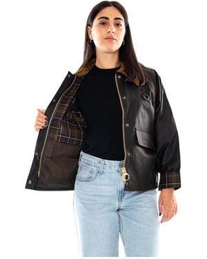 Barbour Jassen ,Groen ,Katoen Spey Wax Jacket - Zwart