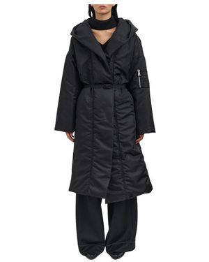 Andrea Ya'aqov Belted Coats - Black