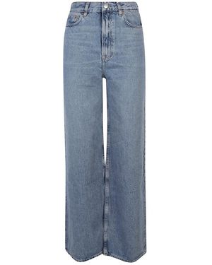 Samsøe & Samsøe Jeans ,Blauw ,Wide Jeans