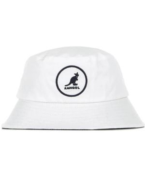 Kangol Fisherman Baumwoll-Bucket-Hat - Weiß