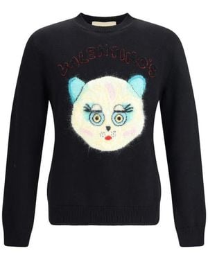 Valentino Round-Neck Knitwear - Blauw
