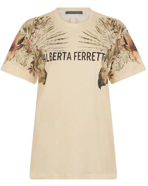 Alberta Ferretti T-Shirts - Natural