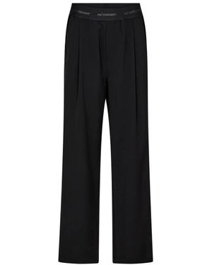 co'couture Broeken ,Zwart ,Polyester Amina Cc Logo Shimmer Pant