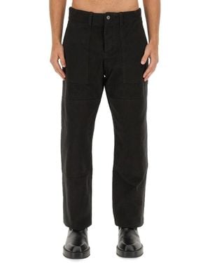 Marcelo Burlon Straight Trousers - Black