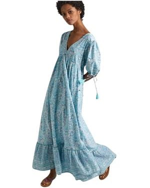 Vestido largo de algodon blanco de Pepe Jeans de color Blanco Lyst