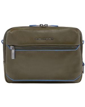 Piquadro Ipad Mini Umhängetasche Mit Airpods-Tasche - Grün