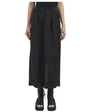 Junya Watanabe Lange Rok Van Mohairmix - Zwart