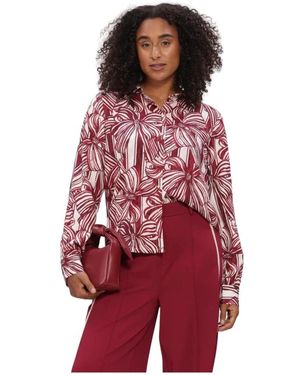 Pom Overhemden ,Rood ,Mila Ribbon