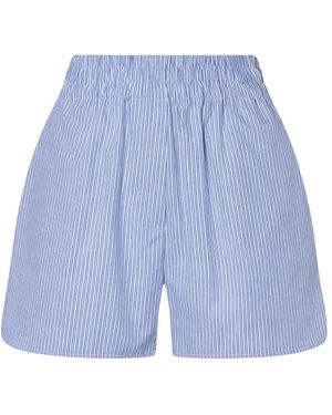 LA PISCINE Korte Broeken ,Blauw ,Katoen Boxer-Stijl Shorts