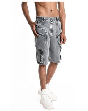 LA HAINE INSIDE US Shorts Mit Reißverschluss Stilvoll Und Funktional - Schwarz