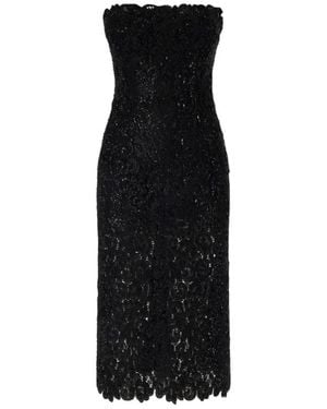 Ermanno Scervino Kleid Mit Stickerei - Schwarz