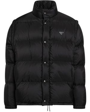 Prada Jassen ,Zwart ,Nylon Piumino