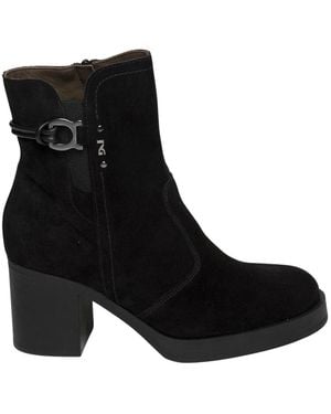 Nero Giardini Schoenen ,Zwart ,Leer Arold Heeled Boot