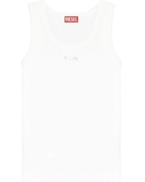 DIESEL Sleeveless Tops - Blanco