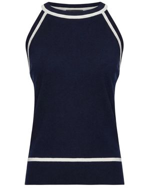 Elena Miro Sleeveless Tops - Blue
