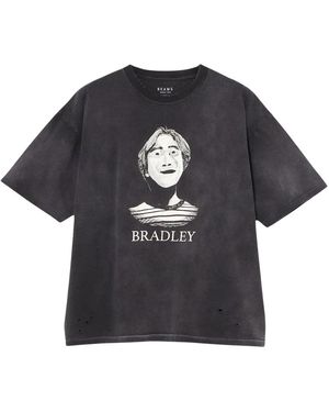 Beams Plus Tops ,Zwart ,Katoen Portrait Tee