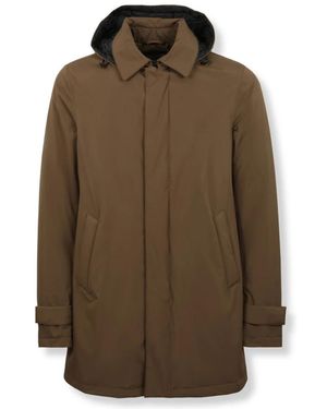 Herno Jassen ,Bruin ,Polyester Lange Parka - Groen