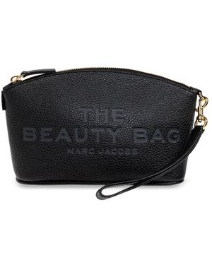 Marc Jacobs Leder-kosmetiktasche - Schwarz
