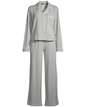 Ralph Lauren Long-Sleeve Jersey Pyjama Set - Grijs
