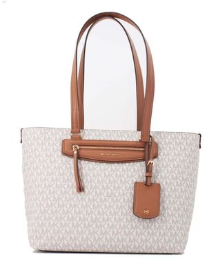 Michael Kors Jet Set Travel Medium Logo Tote - Wit
