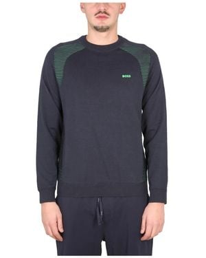 BOSS Round-Neck Knitwear - Azul