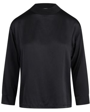 Jucca Stretch Silk Satin Tunic - Blau