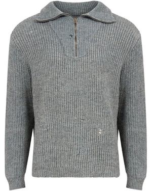 Maison Margiela Round-Neck Knitwear - Grey