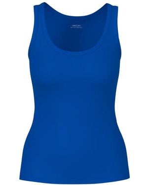 Marc Cain Tanktop Aus Baumwoll-Mix - Blau