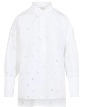 Celine Overhemden ,Wit ,Katoen Shirt