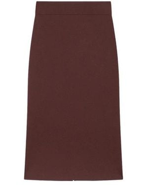 Alpha Studio Pencil Skirts - Brown