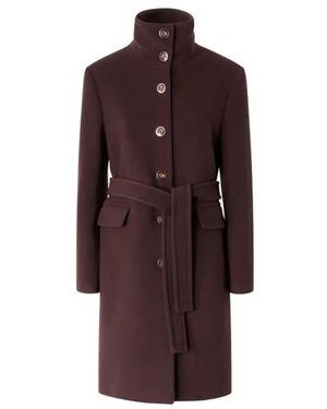 Pinko Jassen ,Rood ,Citiso Cappotto Panno Doppio - Bruin