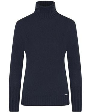 Kiton Kaschmir-Rollkragenpullover - Blau