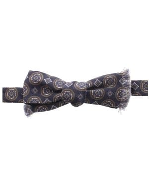 Dolce & Gabbana Blaue Barock Seiden Fliege
