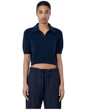 KHAITE Tops ,Blauw ,Wol Leni Top