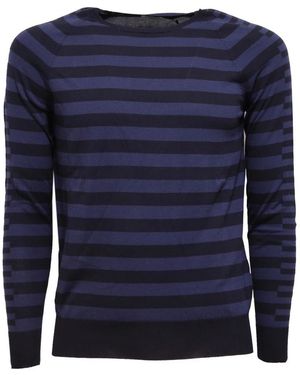Hōsio Girocollo Rigatof 14 - Blau