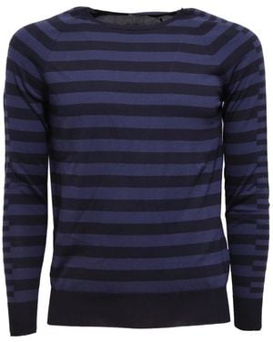 Hōsio Round-Neck Knitwear - Blue