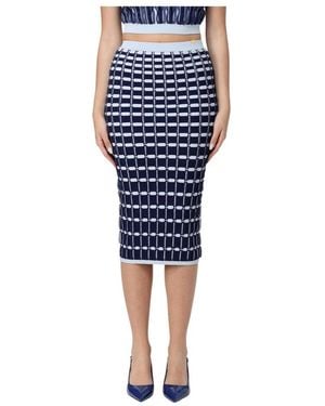 Elisabetta Franchi Midi Skirts - Bleu