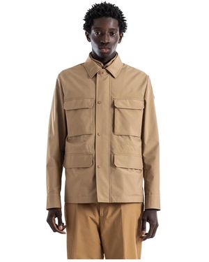 Moncler Jassen ,Polyester Exmoor 3-In-1 Down Field Jacket - Naturel