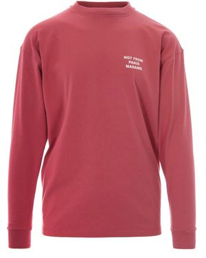 Drole de Monsieur Long Sleeve T-Shirts - Red