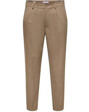 Only & Sons Onsmiro Tailored Tapered 0346 Pantalon - Naturel