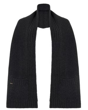 Moorer Winter Scarves - Black