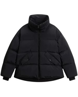 Woolrich Jassen ,Zwart ,Kelly Kort Donsjack