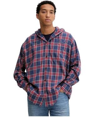 DIESEL S-Dewny-Hood-Ajfi Shirt - Blauw