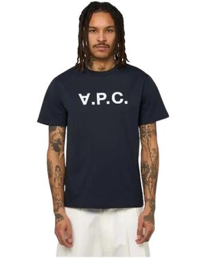 A.P.C. T-Shirts - Blue