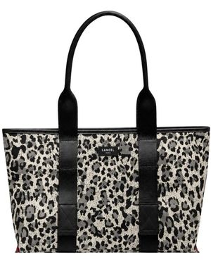 Lancel Sac Cabas L Zippé Mistral Rollable - Zwart