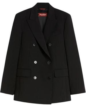Max Mara Jassen ,Zwart ,Wol Vadare Blazer