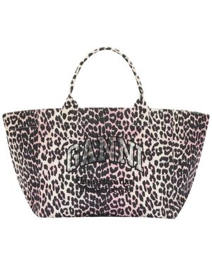 Ganni Tote Bags - Zwart