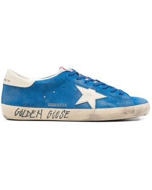 Golden Goose Vibrant Suede Trainers - Blue