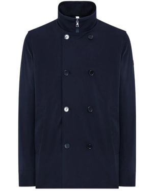 DUNO Double-Breasted Coats - Blue